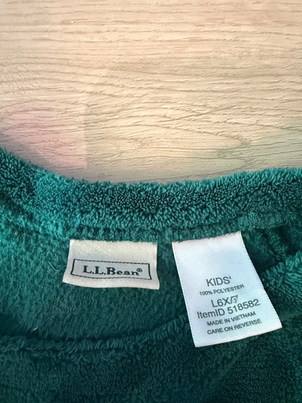 L.L. Bean size